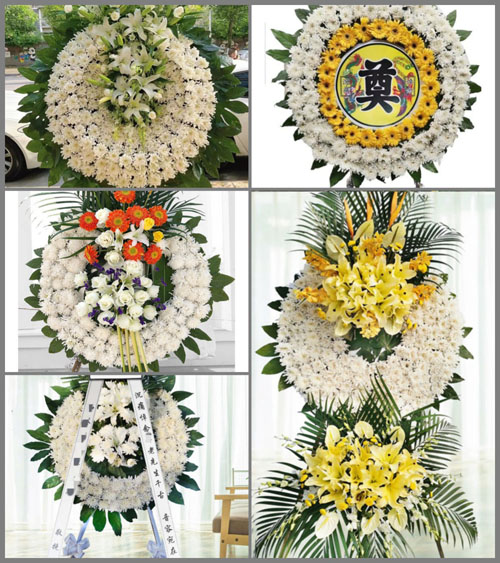 安徽阜阳市阜南县曹集镇同光村花圈速递